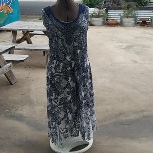 Rebano sleeveless dress with rhinestones